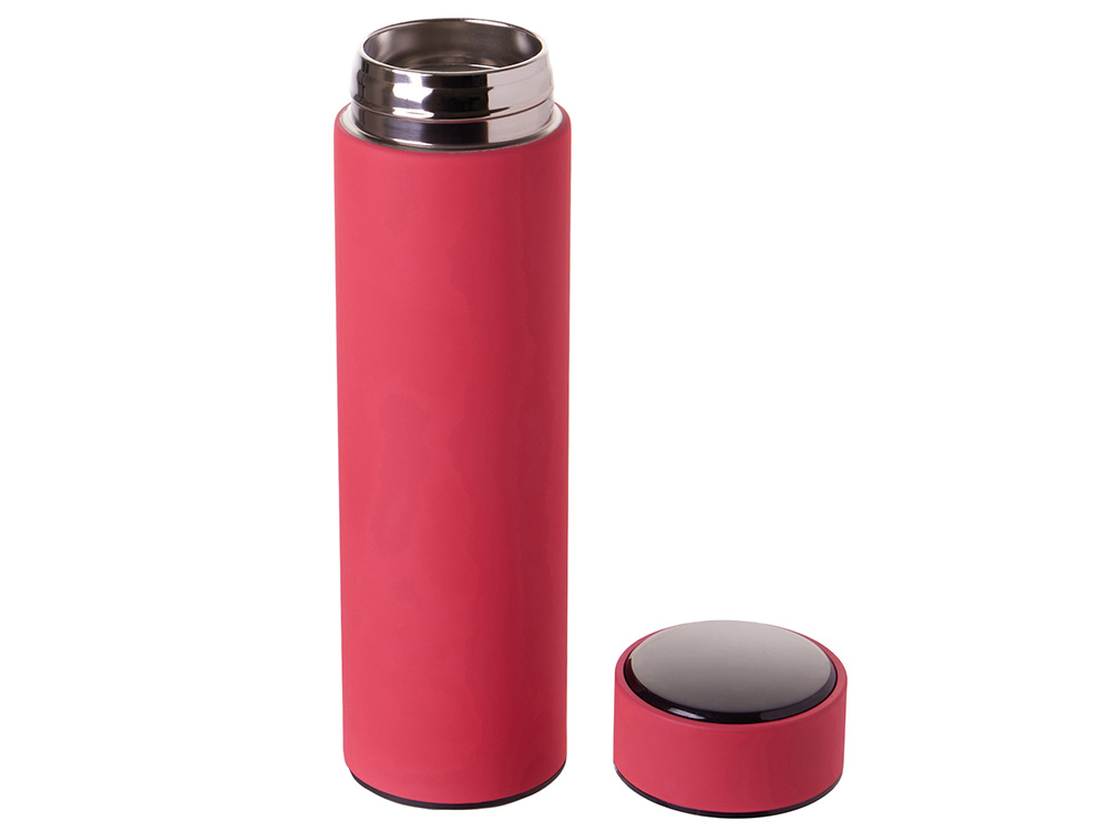 Термос FAMILY MARK LED, soft touch (Фуксия) Термос FAMILY MARK LED, soft touch (Фуксия)