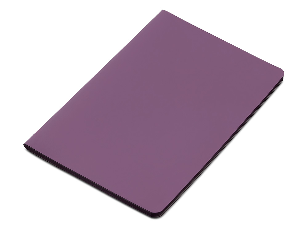 Блокнот Audrey А5 на сшивке в гибкой обложке софт-тач, фиолетовый