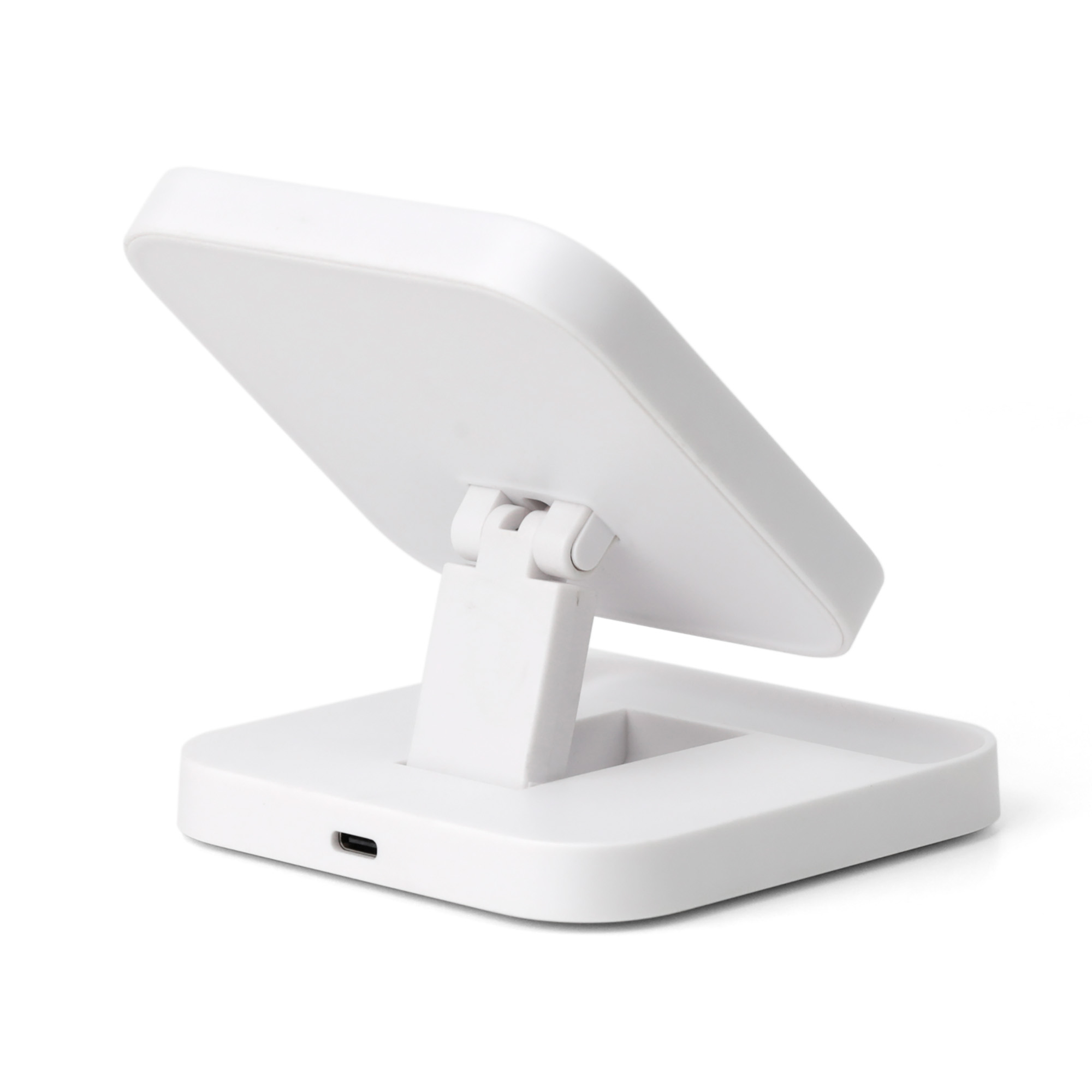 Складная настольная подставка "Flex" с беспроводным (15W) зарядным устройством Складная настольная подставка "Flex" с беспроводным (15W) зарядным устройством