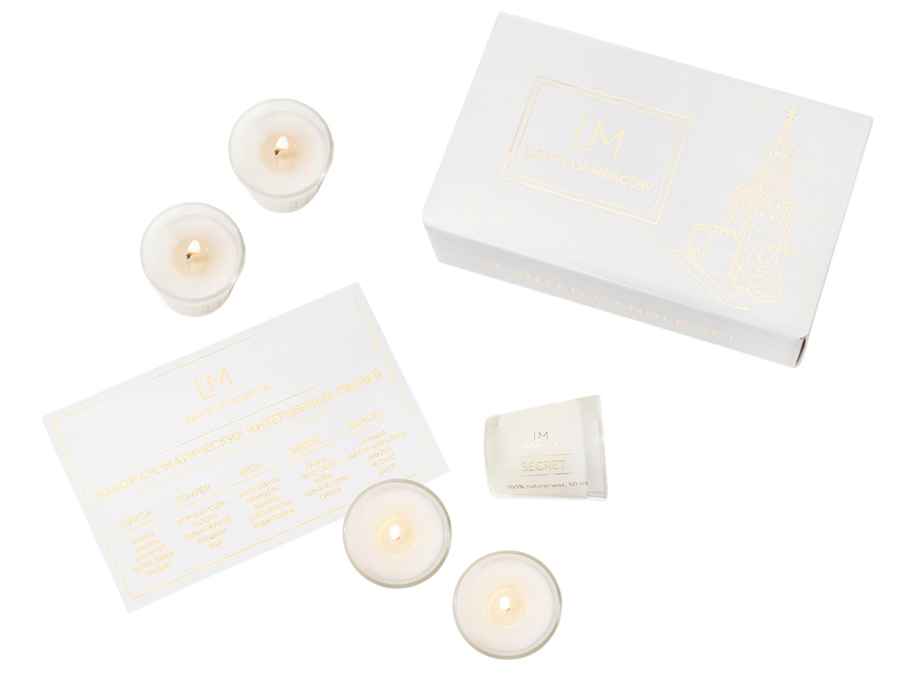Набор ароматических свечей, 5*50 мл