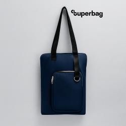 Шоппер Superbag Pocket (темно-синий с черным)
