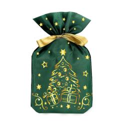 №1009 МЕШОЧЕК ЕЛОЧКА (зеленый) 1000 грамм ВИП новогодний подарок