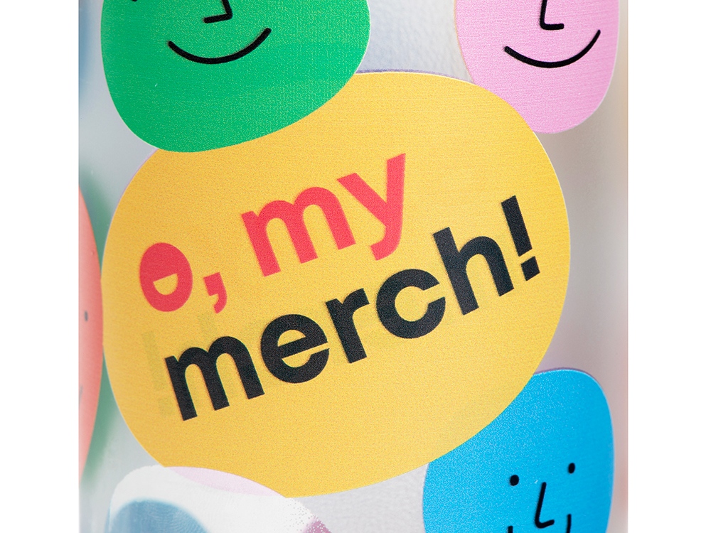 Стеклянная бутылка с бамбуковой крышкой Foggy, 600мл, серый Cool gray 7C (УФ- печать)