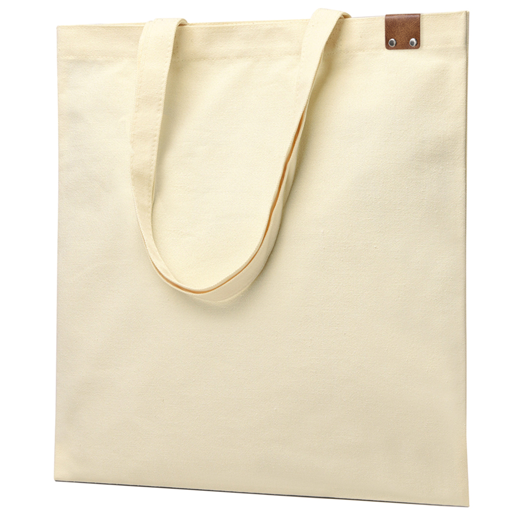 Сумка для покупок IVORY 325 г/м² с PU нашивкой, коричневый