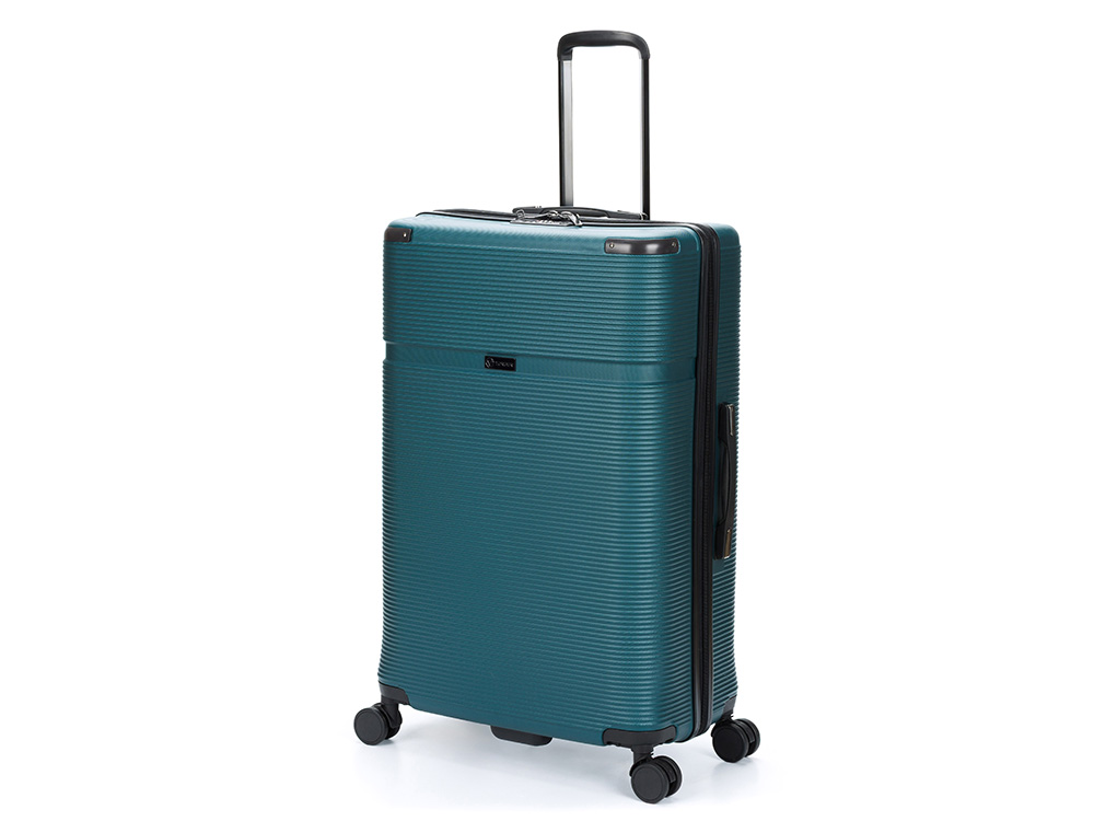 Чемодан TORBER Onego, зелёный, ABS-пластик, 79,5 х 51 х 29 см, 103 л