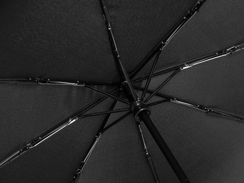 Зонт-автомат складной Reviver, черный Зонт-автомат складной Reviver, черный