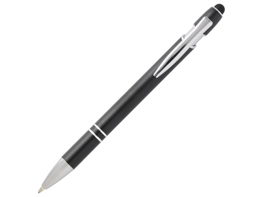Kish шариковая ручка с серебристой отделкой - сплошной черный (черные чернила)