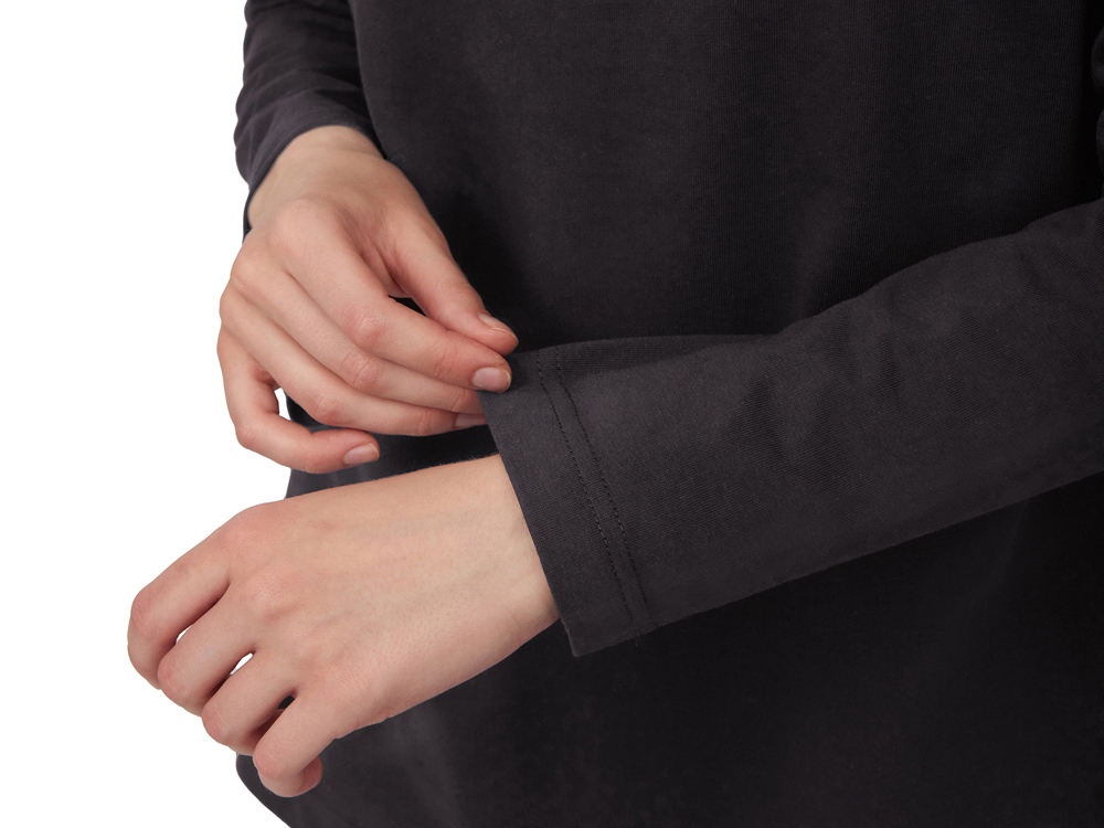 Футболка с длинным рукавом оверсайз Berlin унисекс темно-серый