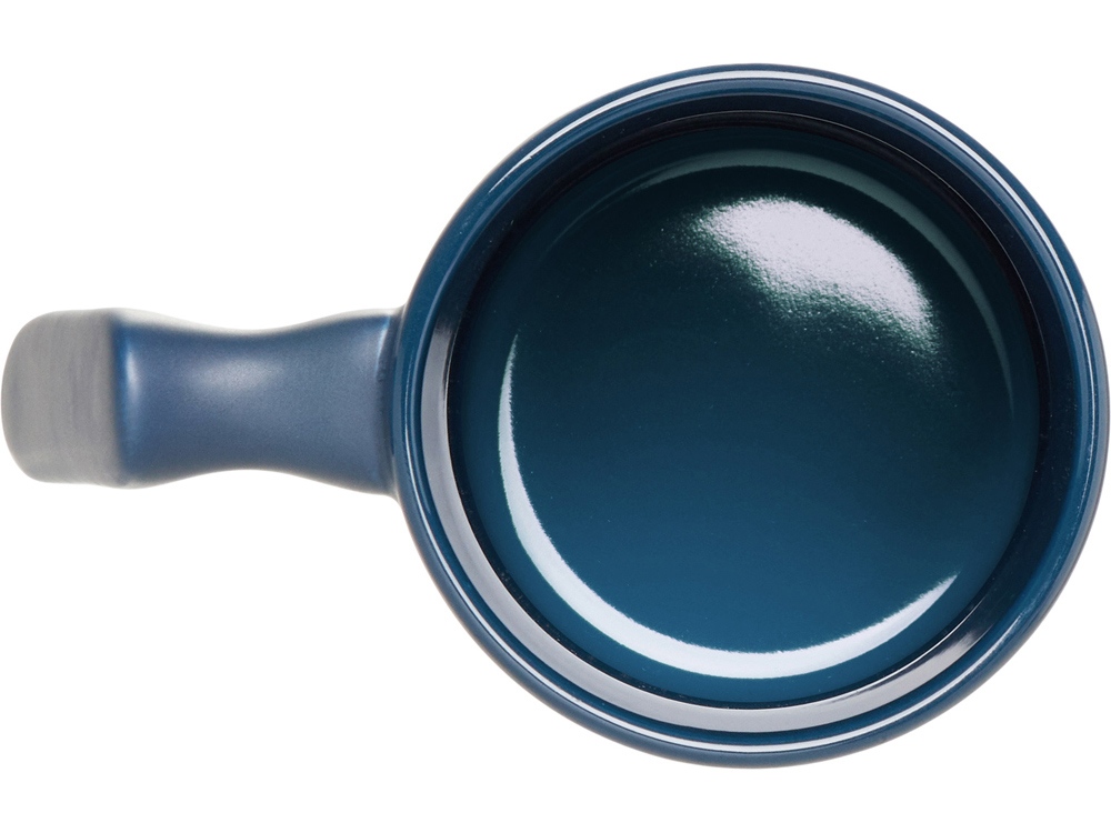 Кружка матовая с прямой ручкой Axio, 360 мл, темно-синий