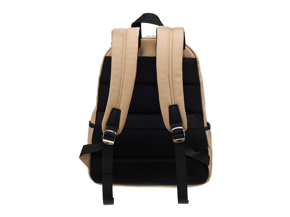Рюкзак TORBER НОВА с отделением для ноутбука 14.1, бежевый, полиэстер, 31,5 х 12,5 х 39,5 см