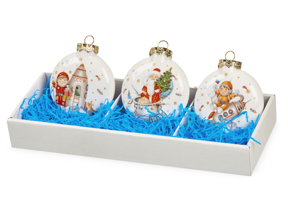 Набор игрушек Медальон Космическое путешествие в подарочной коробке, 3 шт Набор игрушек Медальон Космическое путешествие в подарочной коробке, 3 шт