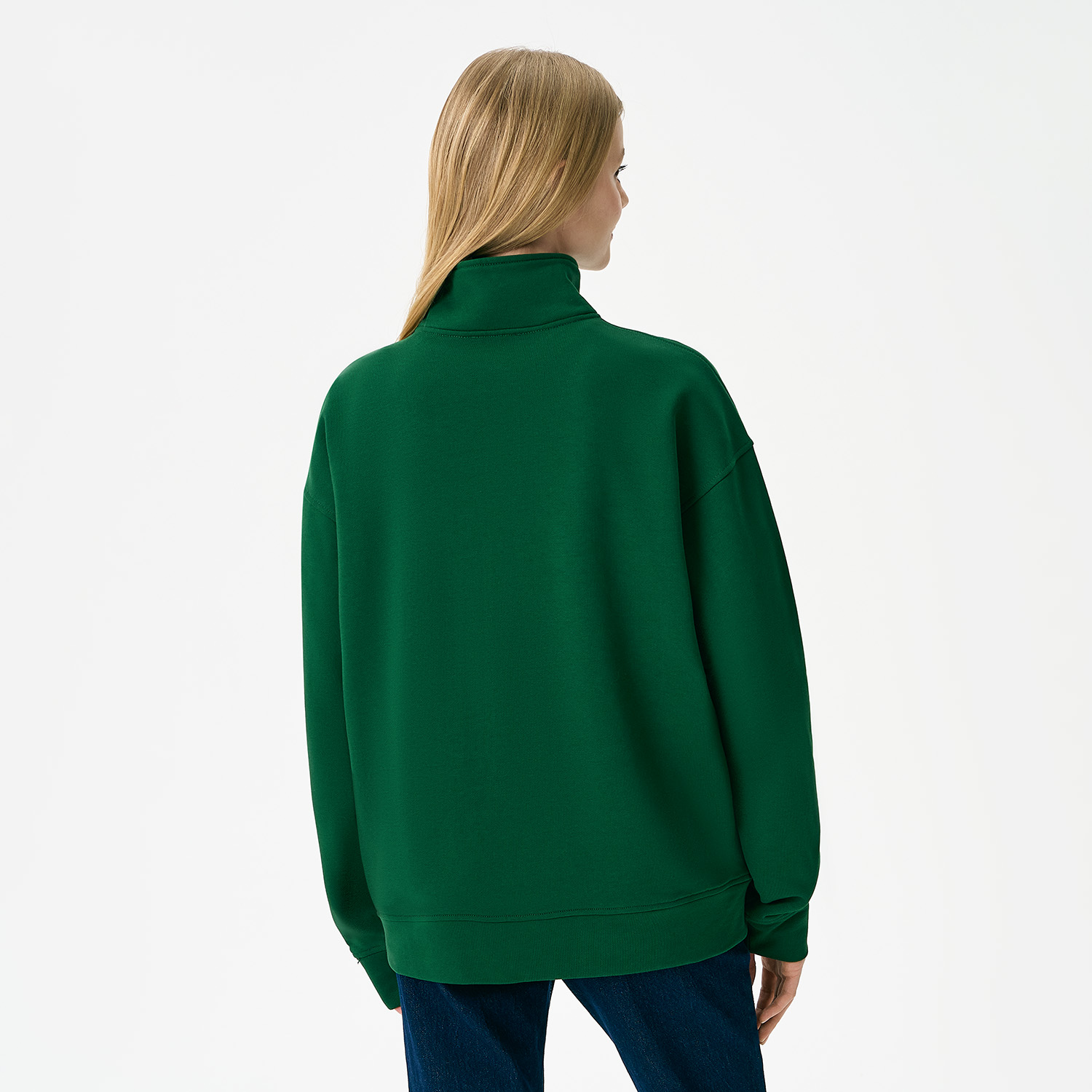 Толстовка на молнии унисекс Флоу (Flow), зеленая, размер 5XL/6XL