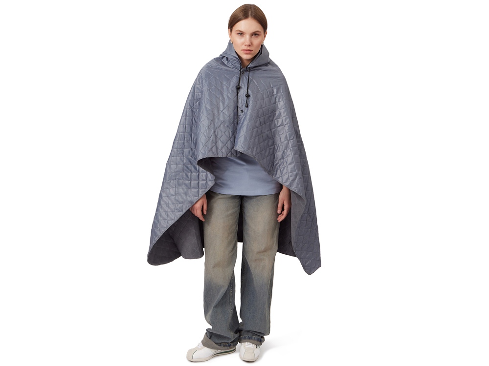 Пончо Cappy с капюшоном на липучке в мешке, серый Пончо Cappy с капюшоном на липучке в мешке, серый