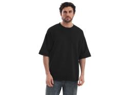 Футболка Kyoto из джерси 180 г/м2 с пич отделкой, унисекс, черный