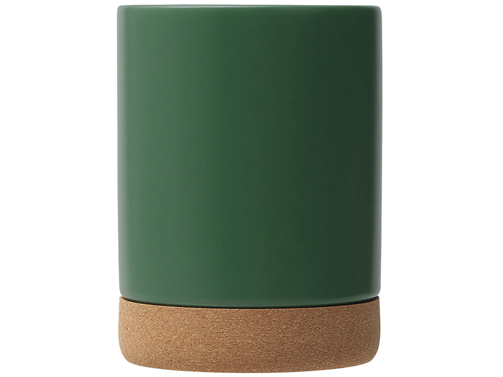 Кружка 450 мл с пробковым дном Корк & Бон, глубокий зеленый Кружка 450 мл с пробковым дном Корк & Бон, глубокий зеленый