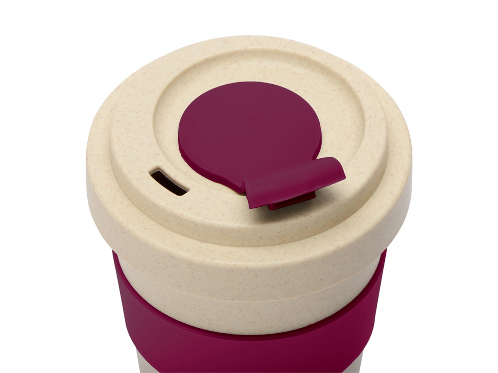 Стакан из пшеничного волокна Flava, burgundy