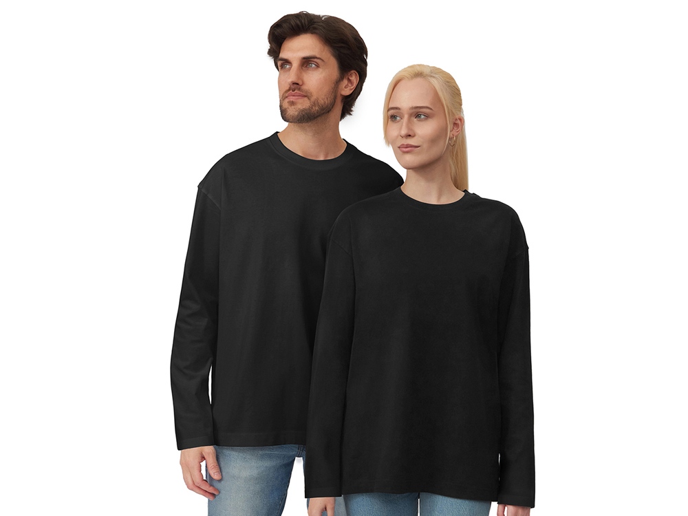 Футболка с длинным рукавом оверсайз Berlin унисекс черный