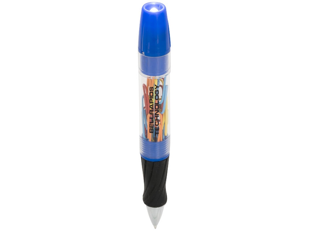 Королевская шариковая ручка со светодиодами и скрепками, синий