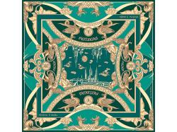 Платок Казань Драгоценная изумрудный Платок Казань Драгоценная изумрудный