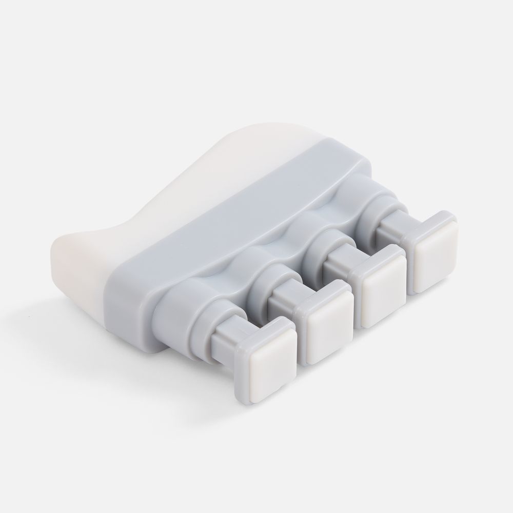 Эспандер кистевой FingerTap, серый с белым Эспандер кистевой FingerTap, серый с белым