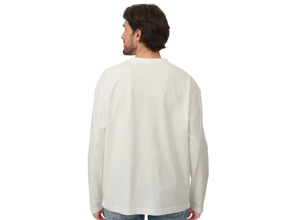 Футболка с длинным рукавом оверсайз Berlin унисекс молочный