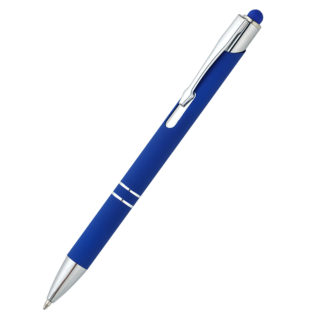 Ручка металлическая Ingrid софт-тач, синяя