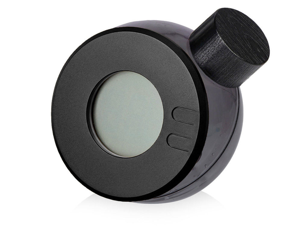 Водяные часы из бамбука Splash Hour, черный Водяные часы из бамбука Splash Hour, черный