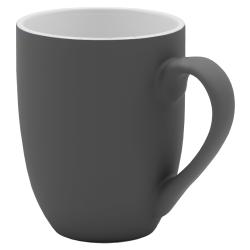 Кружка Elegante, софт-тач, 350мл, темно-серая