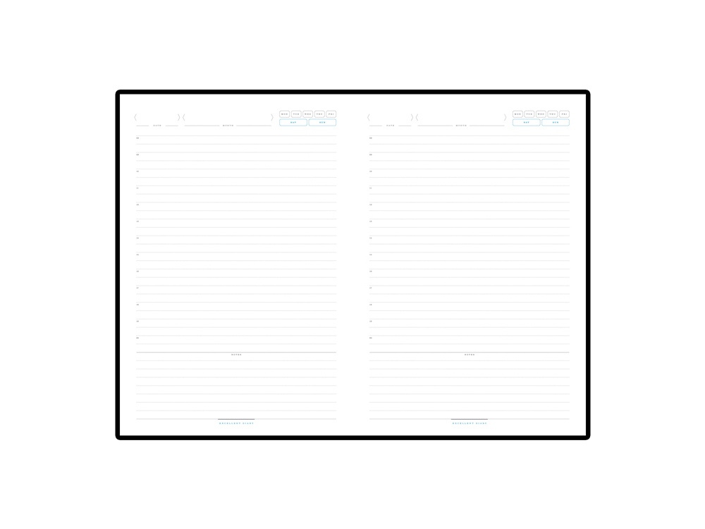 Ежедневник А5 недатированный Citizen, бордовый