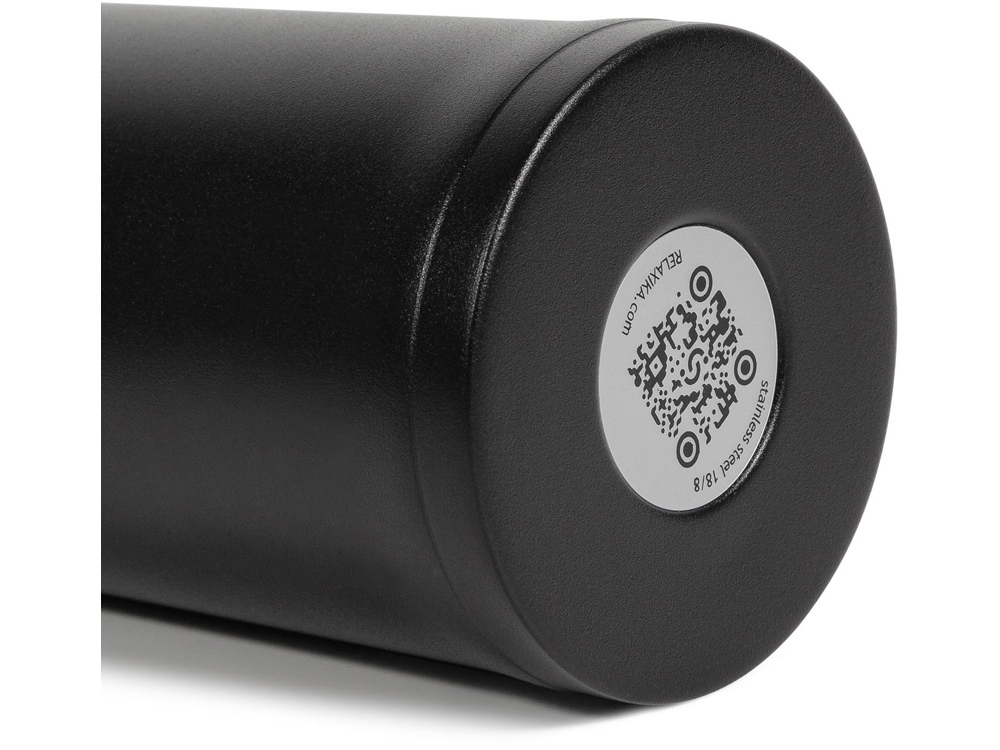 Термокружка Relaxika 701 (0,48 литра), черная (без лого)