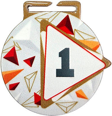 Медаль Лавна 1 место (сублимационная печать)