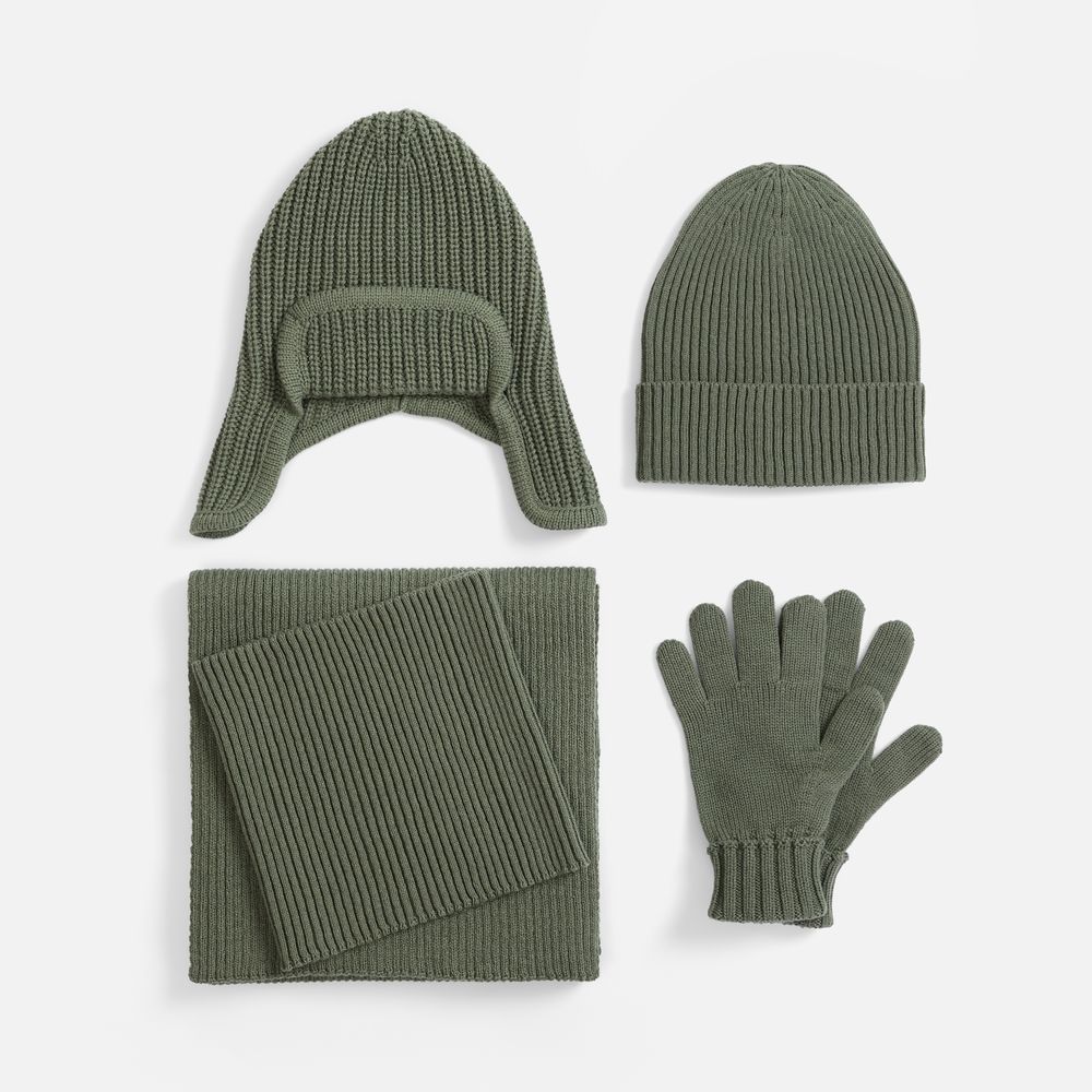 Шарф Catch Match, зеленый (полынь)