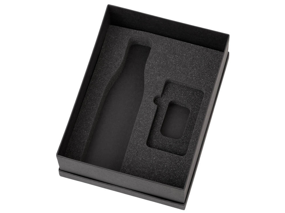 Подарочный набор с термобутылкой и повербанком С2, серый