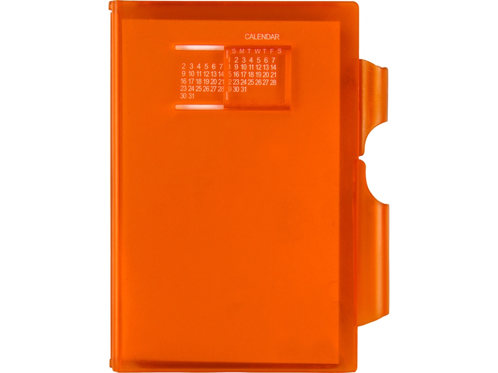Записная книжка Альманах с ручкой, оранжевый