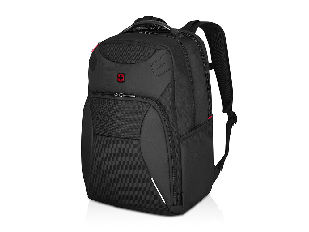 Рюкзак WENGER Cosmic 17, чёрный, переработанный ПЭТ/ПВХ/полиэстер, 34 x 23 x 49 см, 30 л