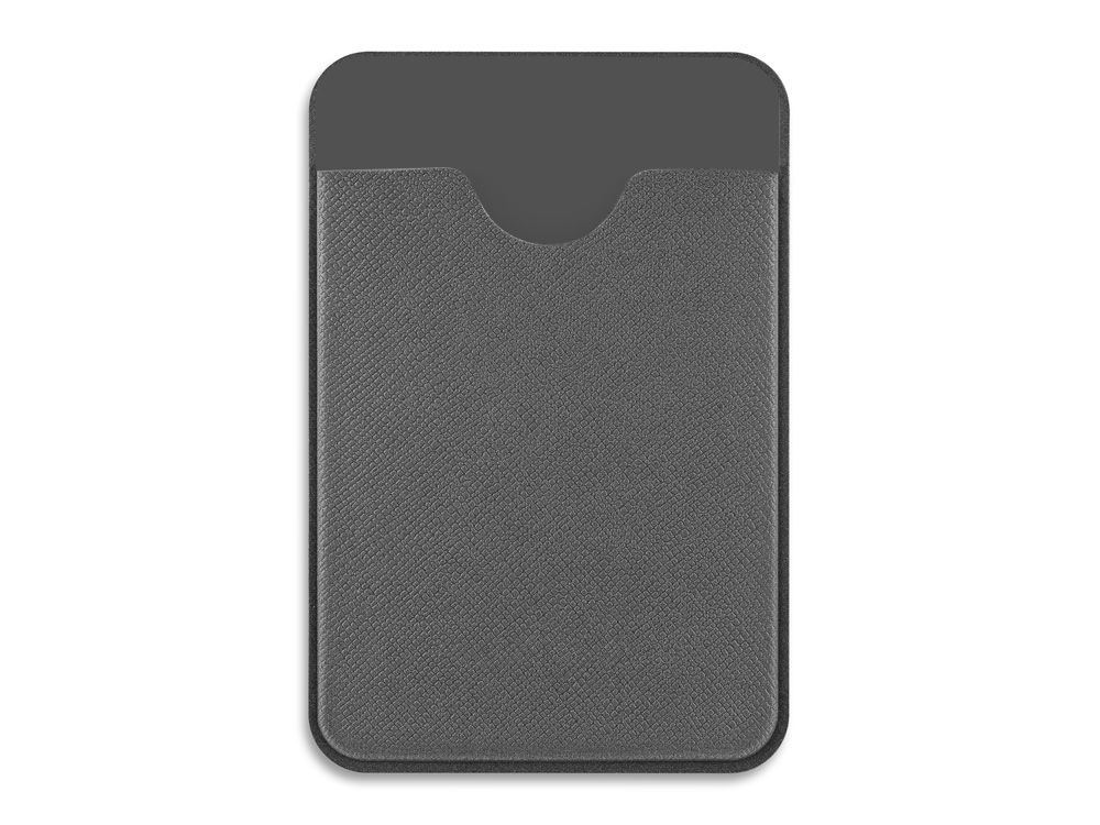 Чехол-картхолдер Favor на клеевой основе на телефон для пластиковых карт и и карт доступа, серый Чехол-картхолдер Favor на клеевой основе на телефон для пластиковых карт и и карт доступа, серый