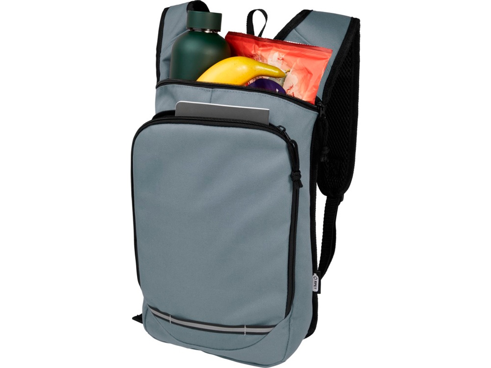 Рюкзак для прогулок Trails объемом 6,5 л, изготовленный из переработанного ПЭТ по стандарту GRS, серый