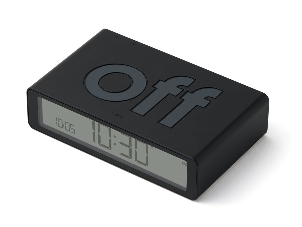 Часы настольные Flip Classic, черный