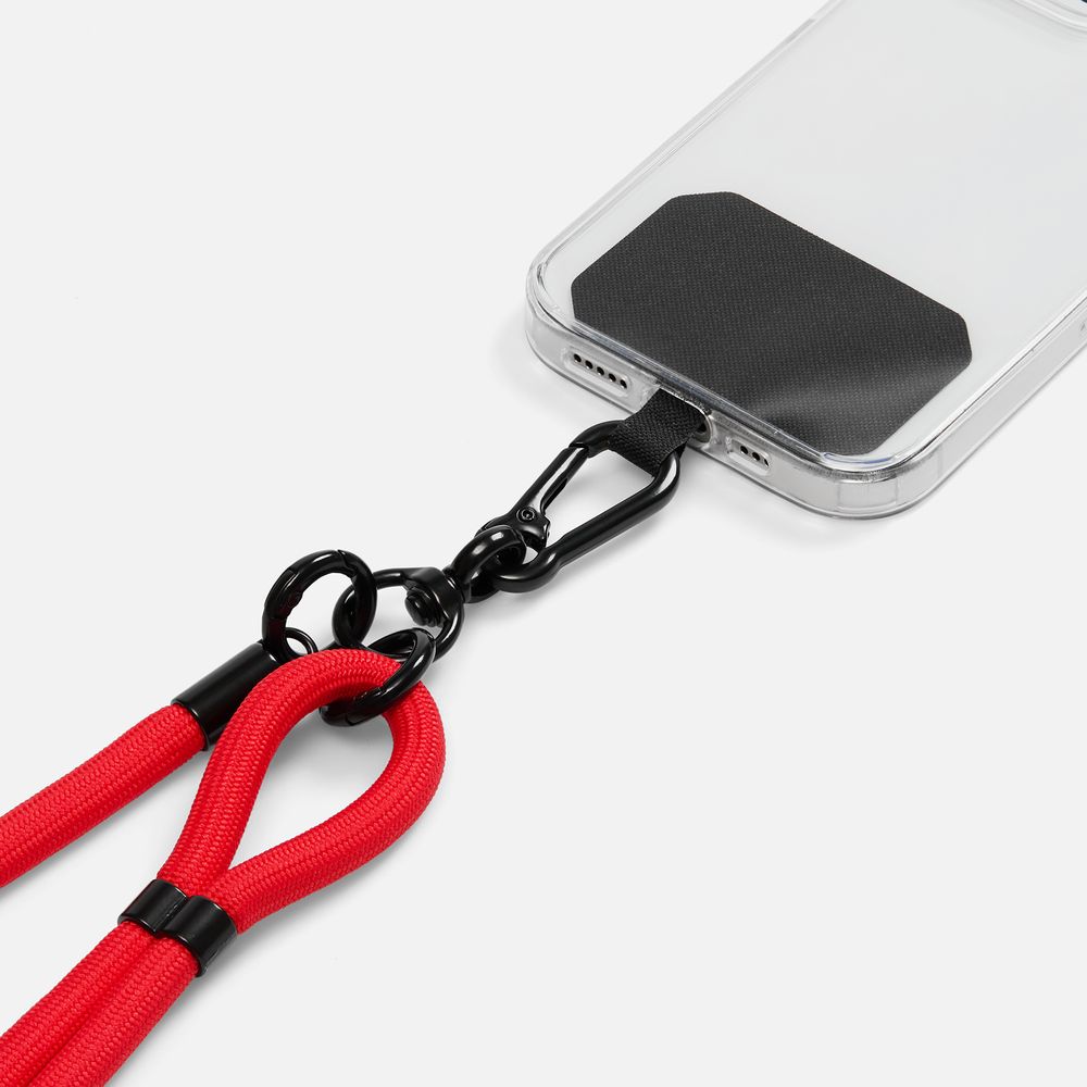 Шнурок для телефона OmniHold, красный Шнурок для телефона OmniHold, красный