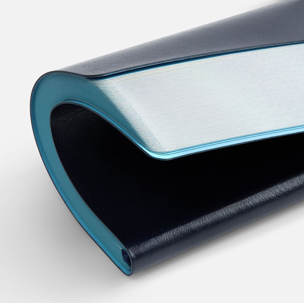 Ежедневник Doppio, недатированный, синий с голубым