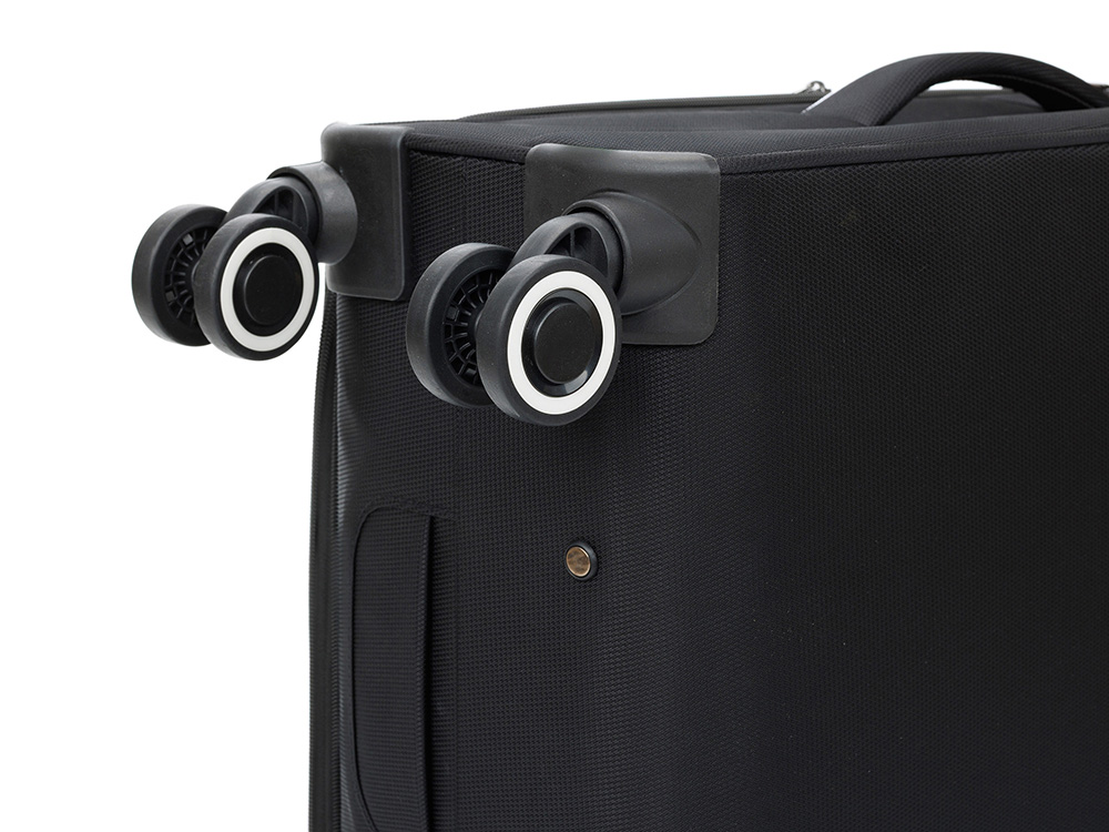 Чемодан TORBER НЕРО, чёрный, переработанный ПЭТ, 44 х 25 х 67 см, 63 л Чемодан TORBER НЕРО, чёрный, переработанный ПЭТ, 44 х 25 х 67 см, 63 л