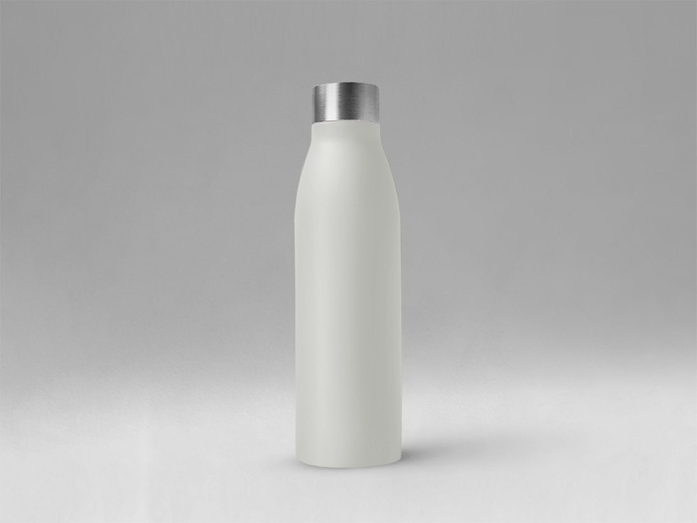 Стальная бутылка Rely, 650 мл, белый, off white