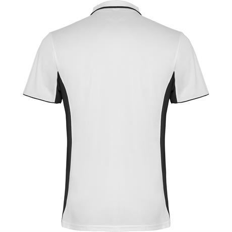 Спортивная футболка поло MONTMELO мужская, БЕЛЫЙ/ЧЕРНЫЙ S