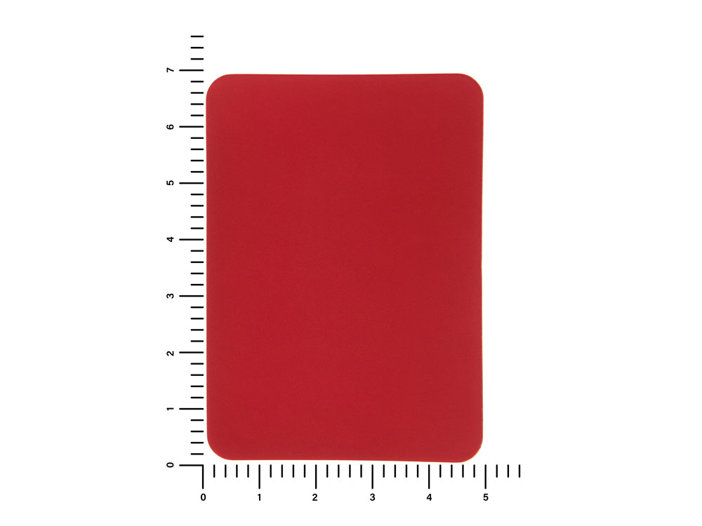 ПАТЧ ПРЯМОУГОЛНЫЙ soft-touch (красный) 5,0 х 7,0 см