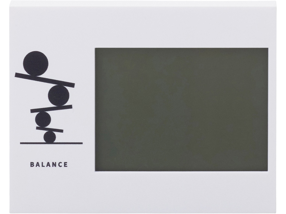 Настольные электронные мультифункциональные часы Rotatio с подсветкой, белый (уф печать)