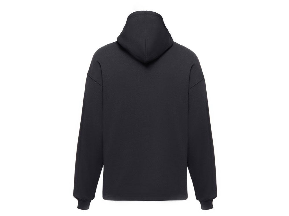 Худи оверсайз Alpha.01 унисекс, черный