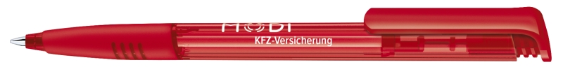 2234 Шариковая ручка Super Hit clear soft grip zone красные  186