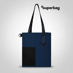 Шоппер Superbag Color (темно-синий с чёрным)