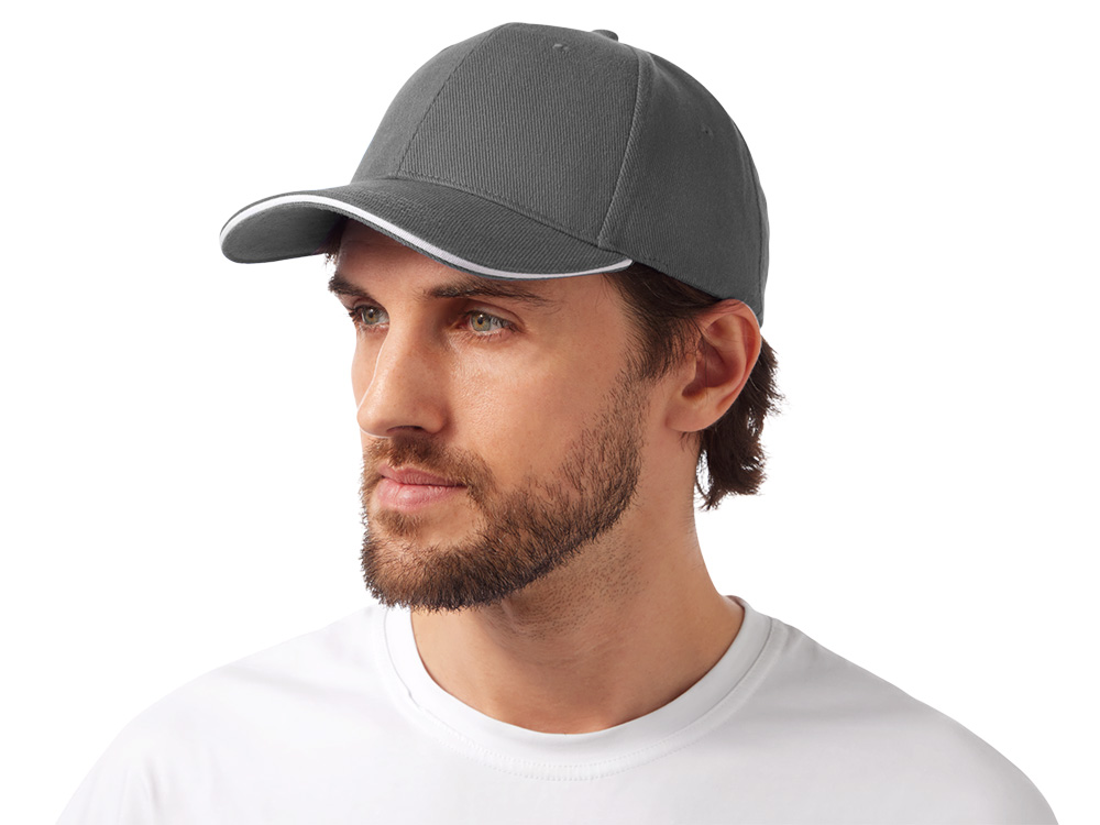 Бейсболка Cancun, темно-серый/белый