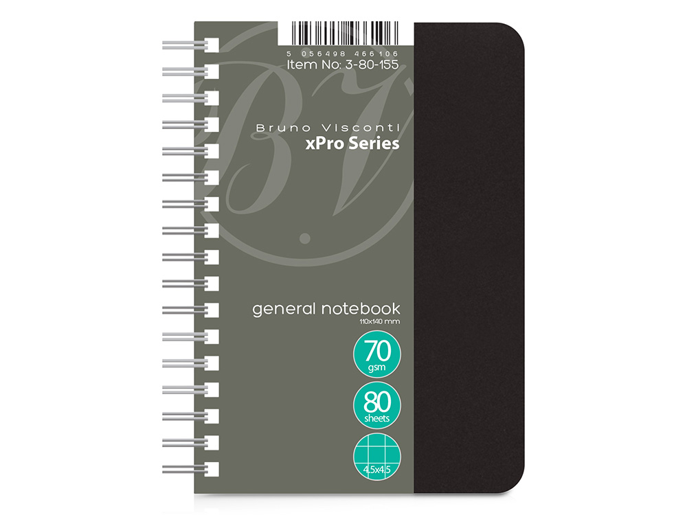 Бизнес - блокнот А6 (99 х 139 мм.) xPro 80 л., черный Бизнес - блокнот А6 (99 х 139 мм.) xPro 80 л., черный